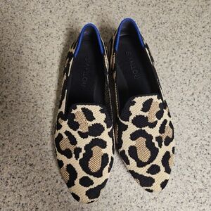 Rothy's Women's Leopard Print Loafers - Black and Tan